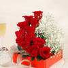 Lovely Red Roses in a Box