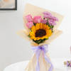 Lovely Sunflower And Rose Bouquet