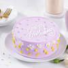 Pastel Purple Floral Cake