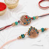 Peacock Meena Rakhi (Set of 2)