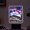 Personalized Happy Friendship Day LED Lamp - Black Base