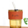Personalized Leather Sleeve Coffee Tumbler