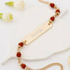 Personalized Rudraksha Bracelet Rakhi