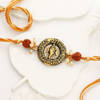 Rudraksh Beads And Ganesha Rakhi