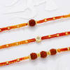 Sacred Knots Rudraksha And Om Rakhis - Set Of 3