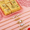 Set of 5 Exquisite Kundan Rakhi Hamper