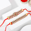 Traditional Kundan Work Bhaiya Bhabhi Rakhis