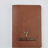 Wanderlust Personalized Passport Cover - Tan
