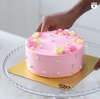 Floral Pink Cream Cake